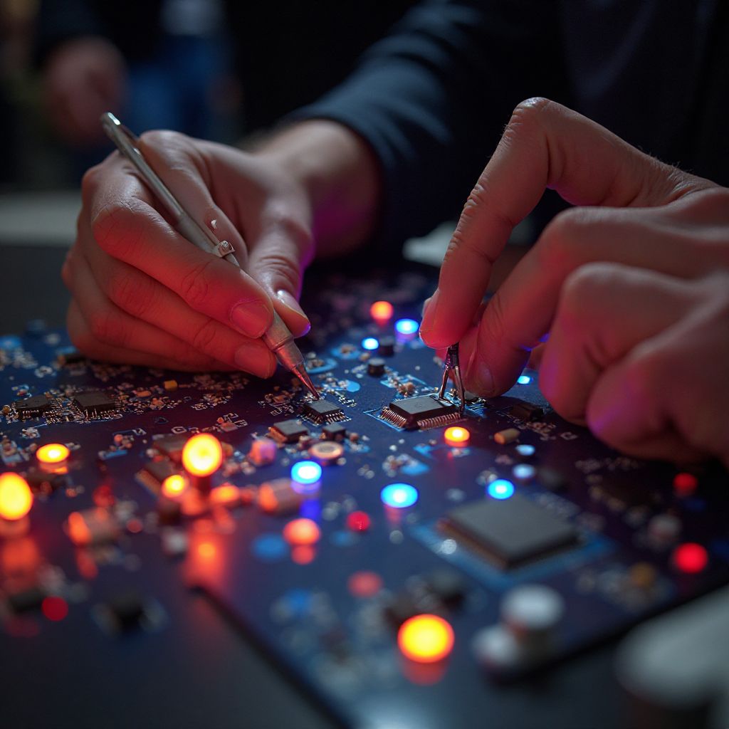 Testing electronic components for puzzles